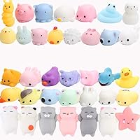 BeYumi スクイーズ BeYumi Mochi Squishy Toys, 32 Pcs Mini Squishy Party Favors for